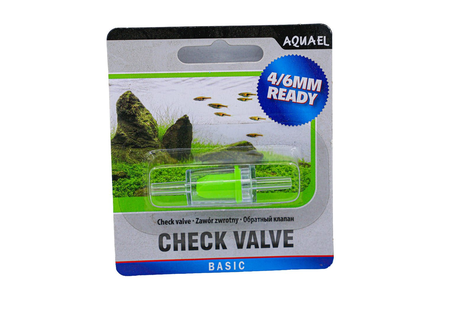 AQUAEL Basic Check Valve — 4/6 mm Airline